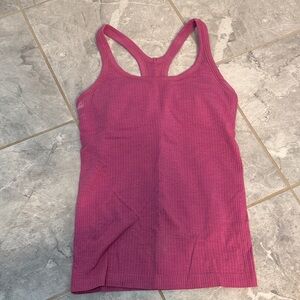 LuluLemon Ribbed Racerback Tank Top - Pink